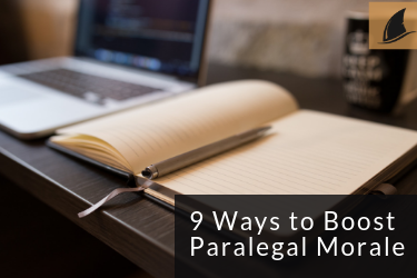 Tips for boosting paralegal morale