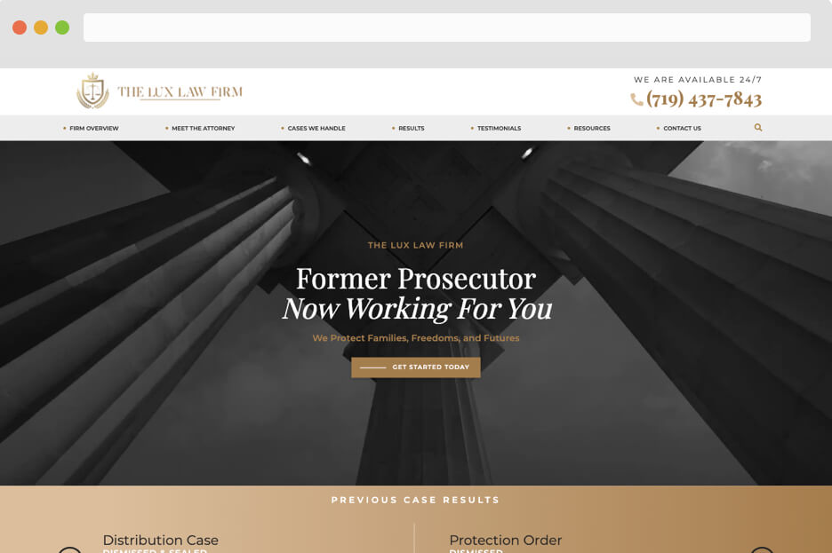Client Website Screenshot