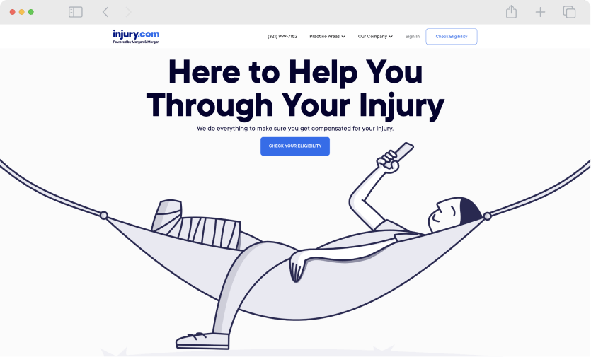 Best Law Firm Website Injury.com