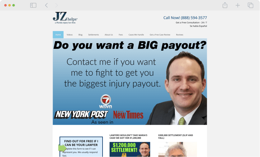 Best Law Firm Website Justin Ziegler