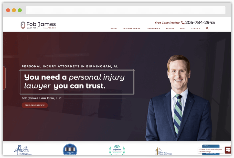 Fob James Best Personal Injury Attorney Website (1)