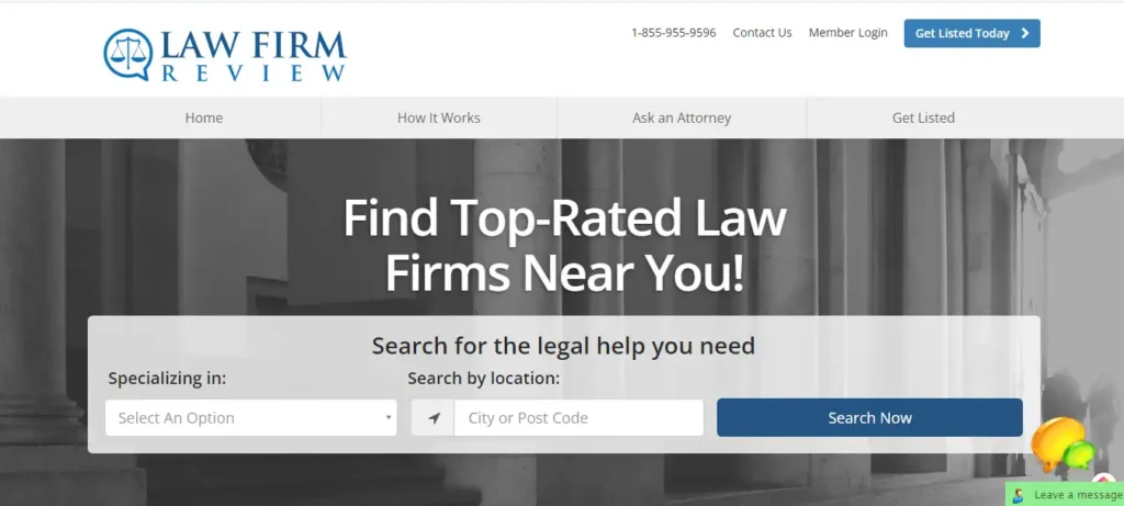 LawfirmReview.com-Website-Screenshot