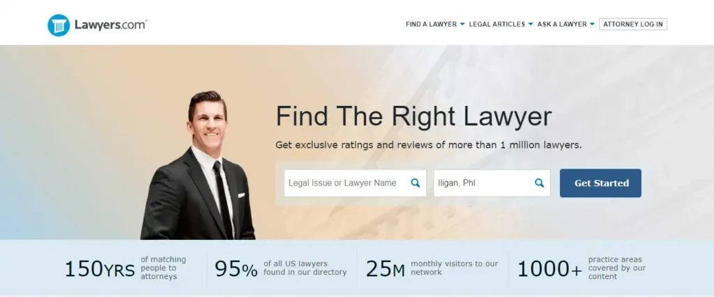 Lawyers.com-Website-Screenshot