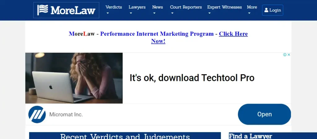 MoreLaw.com-Website-Screenshot