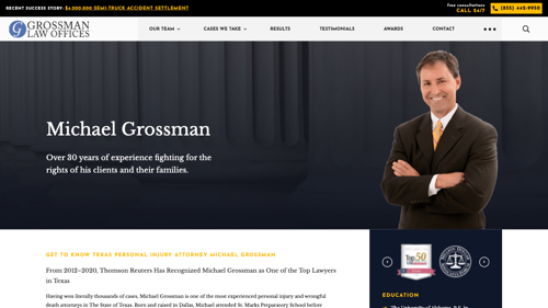 attorney bio website content example