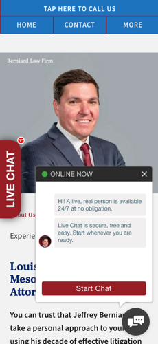 intrusive law firm live chat ngage