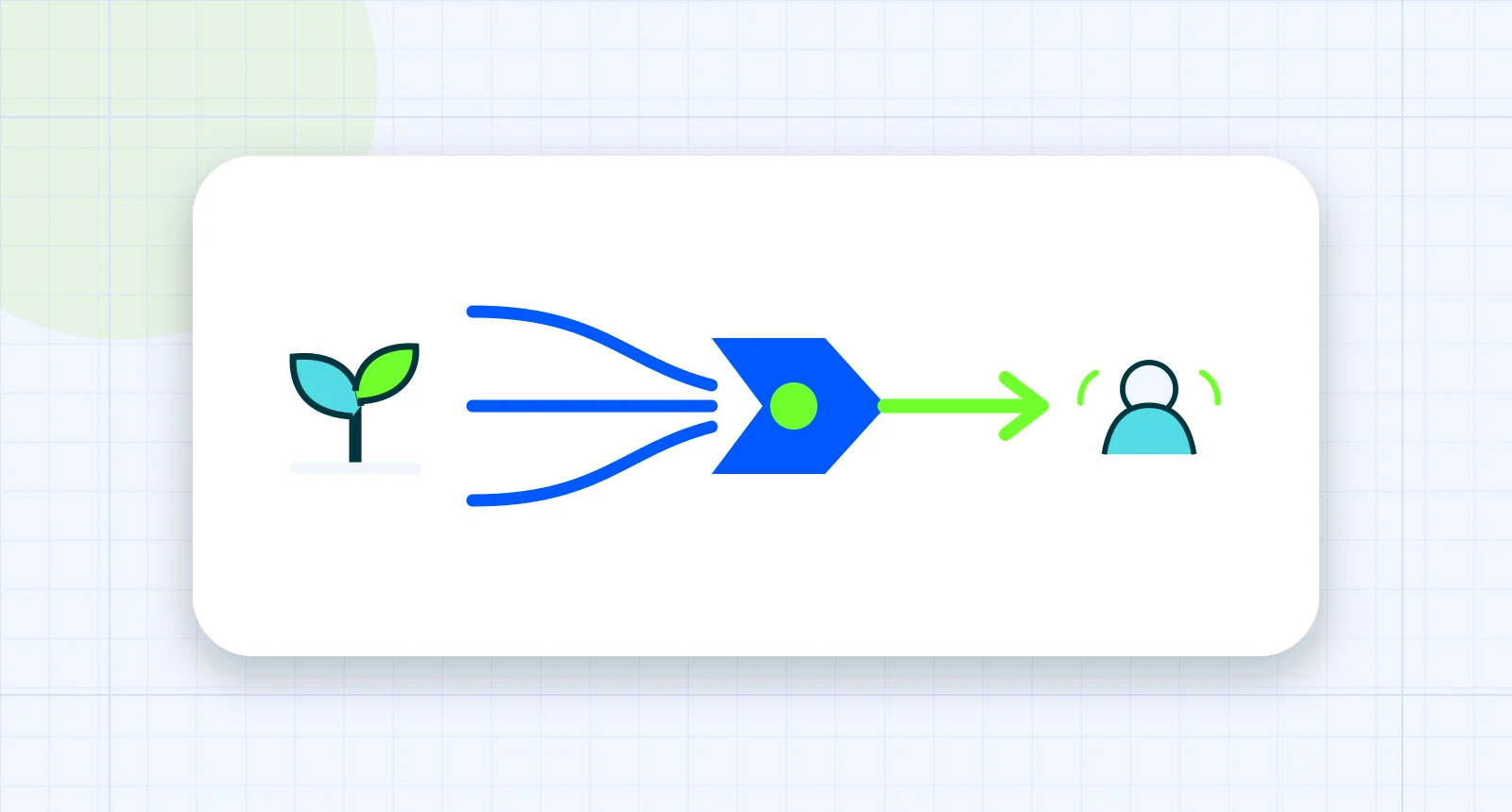 Illustration representing when a growing law firm should make its first marketing hire: several paths narrowed by a clear decision filter.