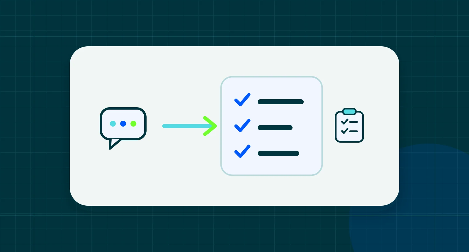Illustration representing organic social media buyer's guide: options moving through a structured buyer review.