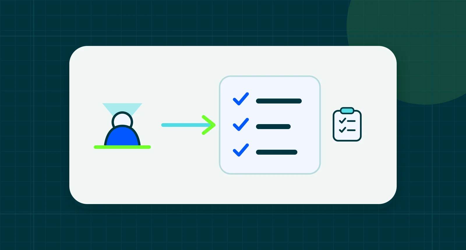 Illustration representing attorney thought leadership and expert visibility buyer's guide: options moving through a structured buyer review.