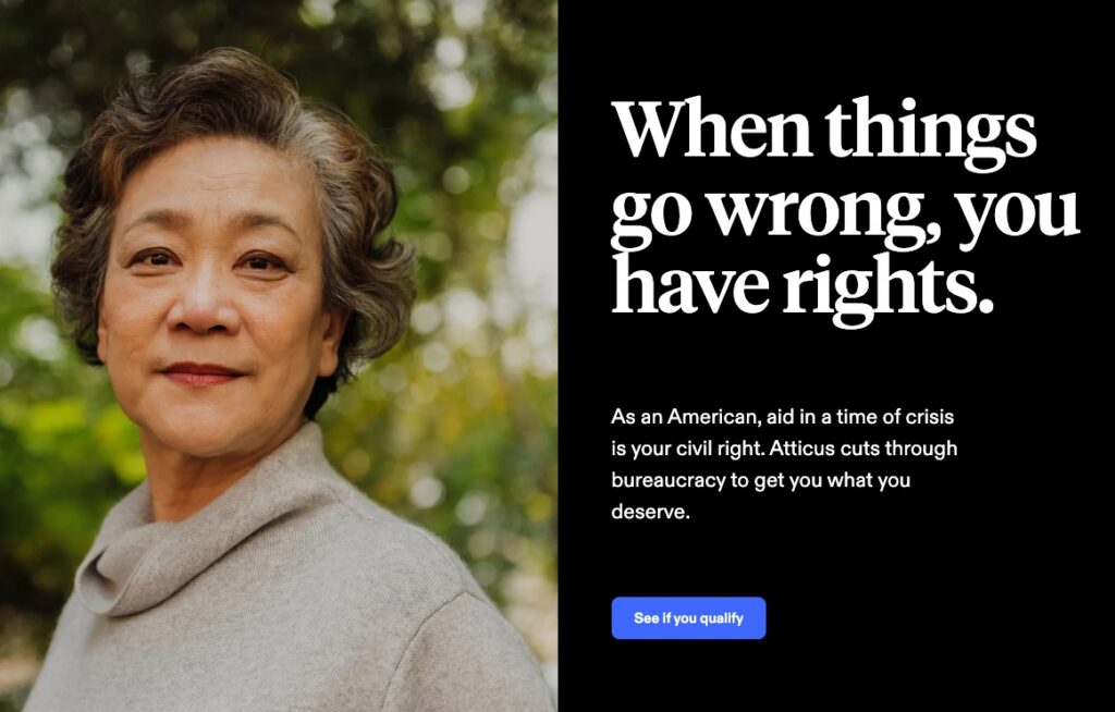 law firm copywriting example 1 - Atticus