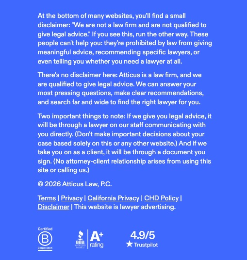 law firm copywriting example 3 - Atticus