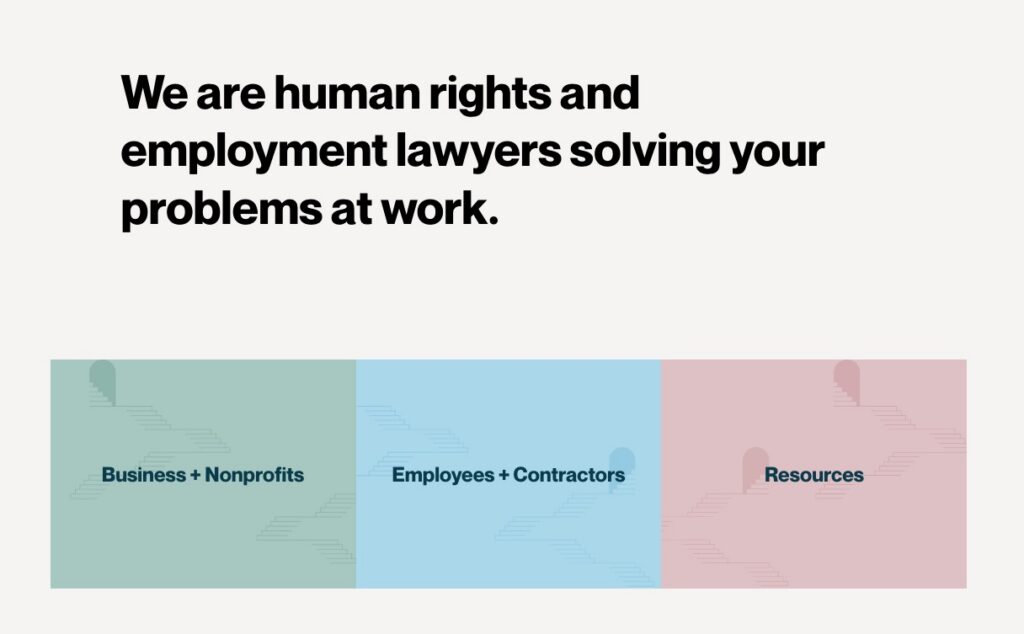 law firm copywriting example 1 - porta law