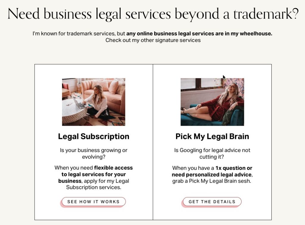 law firm copywriting example 5 - kelli jones law