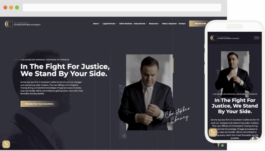 law firm website designed by Esquire Digital