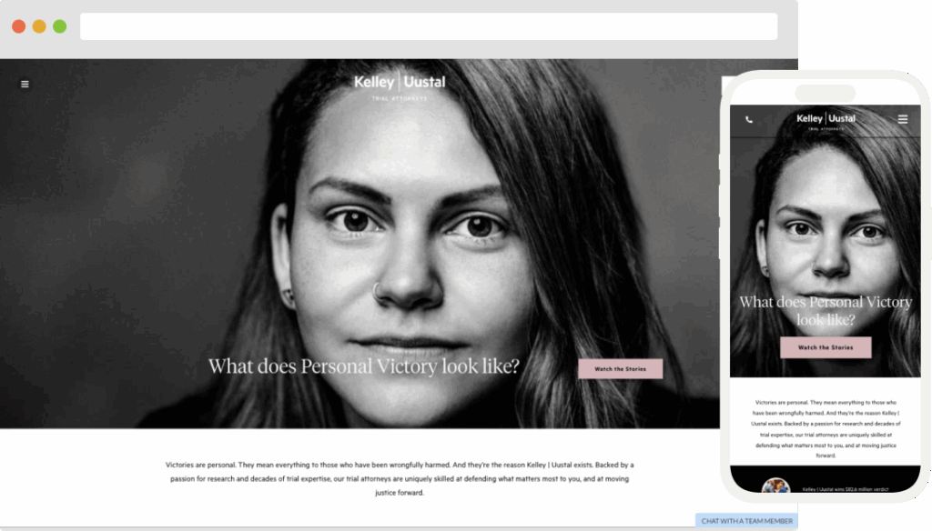 lawyer website design by People Design