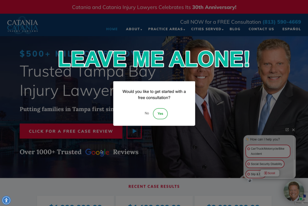leave me alone law firm live chat