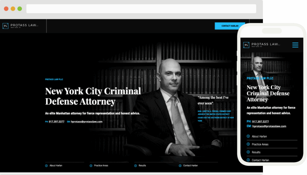 legal web design by Postali
