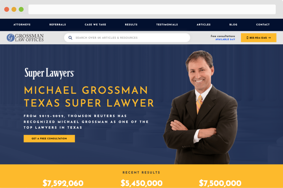 grossman law juris digital website 