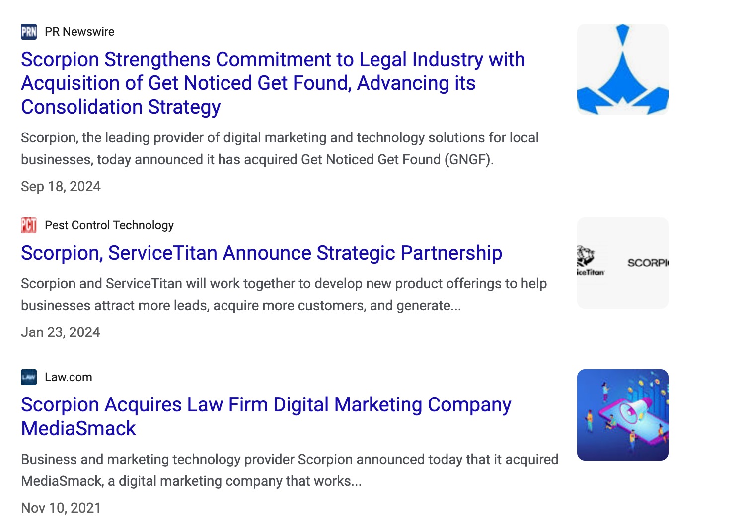 Scorpion Marketing Acquisitions