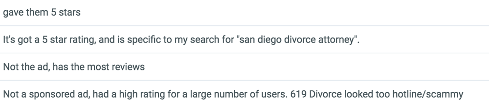Takeaways from the San Diego Click test Study